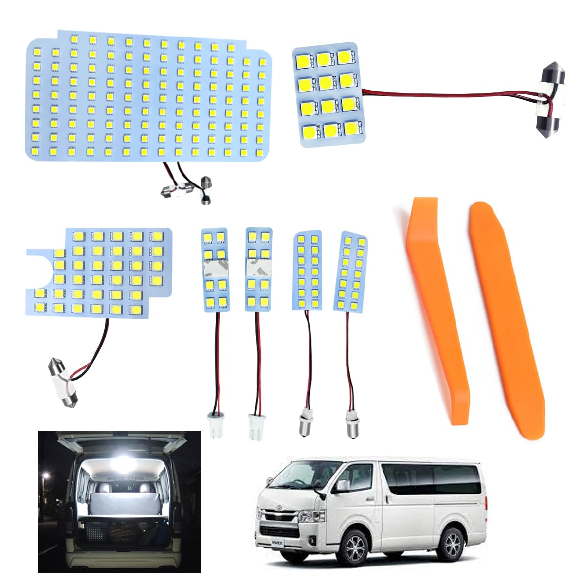 Amazon | OTORAM互換/交換可能なトヨタ ハイエース LED ルームランプ