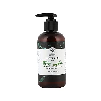 Body Bloom Natural Shower Gel With Tea Tree & Lemon Grass - 200 ML | Natural | Lemon Grass Fragrance | Refresh Your Skin | Reduce Dryness | Moisturize Skin