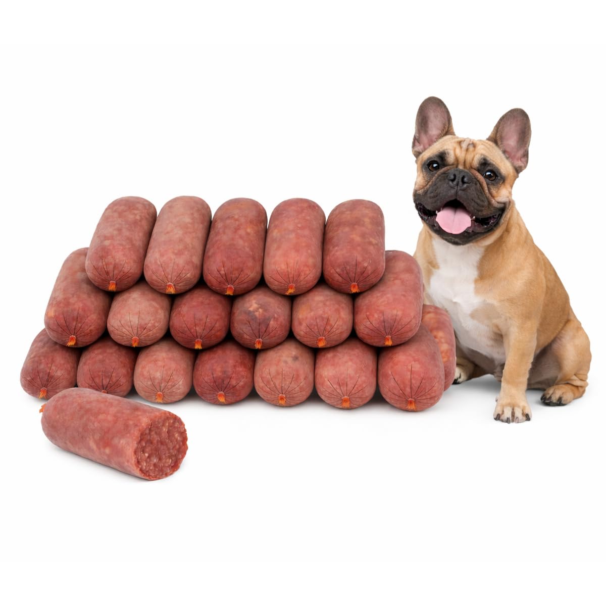 BARF Frozen Raw Dog Food Variety Pack - 24 Rolls (500g Each, 12kg Total) - Includes Chicken, Chicken & Veg, Tripe, Beef & Chicken Flavours