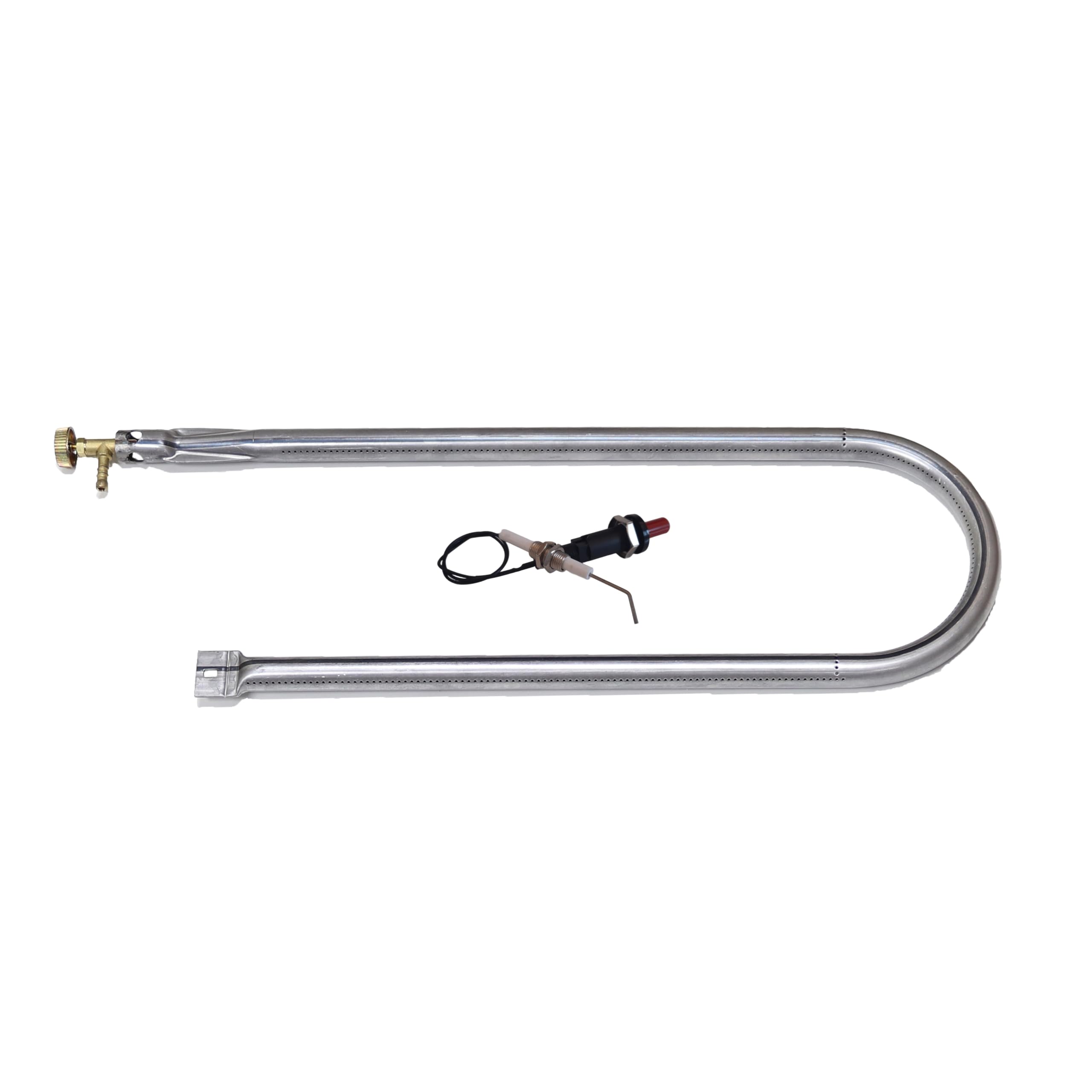 Fonderia Bongiovanni | Bruciatore | Bruciatore Barbecue | 65x22 cm | Casa Barbecue | Cucinare | Gas GPL | accensione piezoelettrica in omaggio