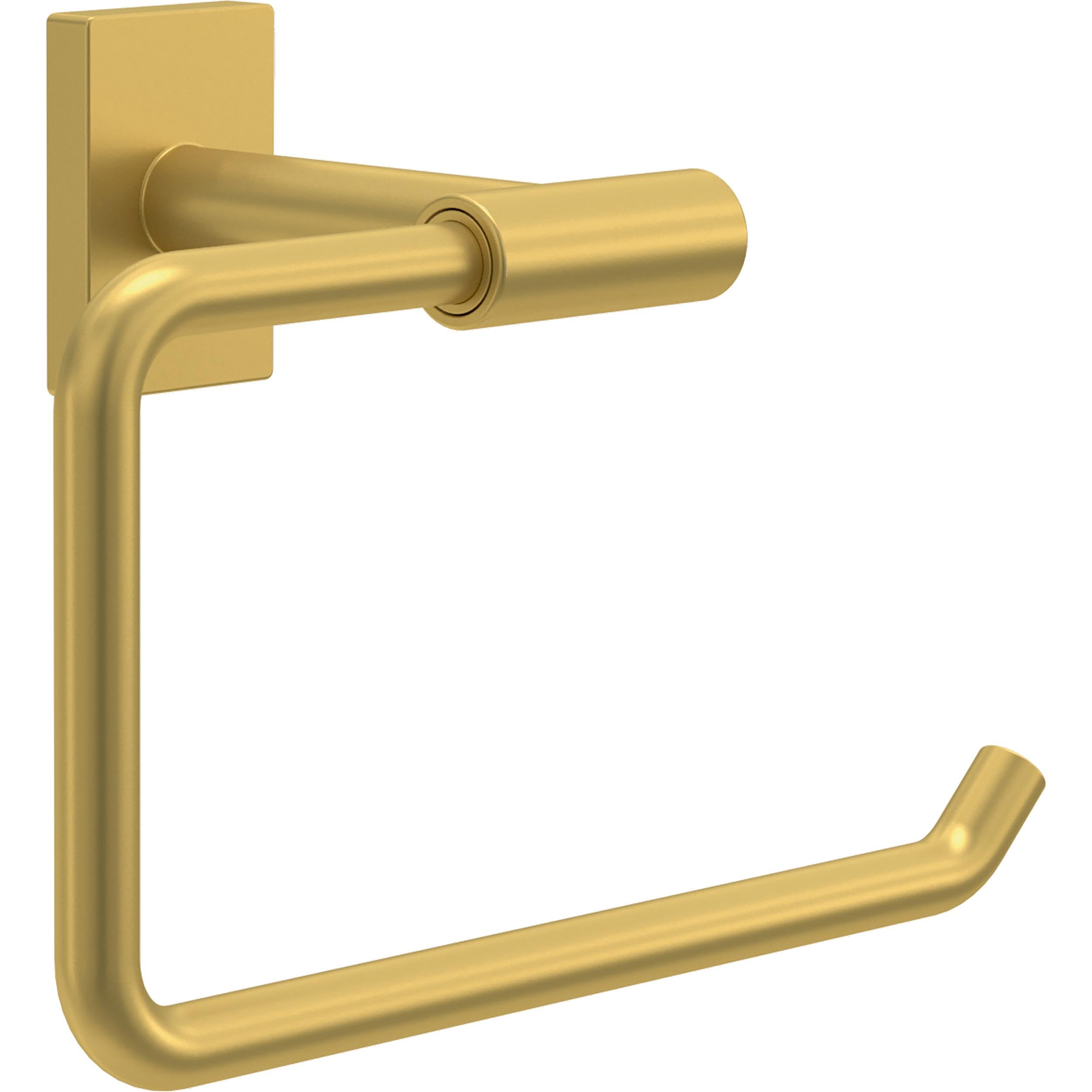 Franklin Brass Hartwell (1-Pack) Toilet Paper Holder, Euro Single Post Tissue Roll Wall Mount TP Storage, Satin Gold Bathroom Decor, Accessories HRT50-SG