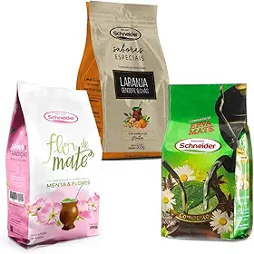 Kit Composto Para Chimarrão Erva Mate Schneider Laranja Flor