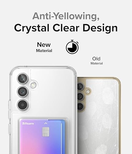 Miniatura 3 de Ringke Fusion Card [Cartera transparente] Compatible con Samsung Galaxy A54 Case 5G, parte trasera dura con tarjetero integrado para teléfono funda