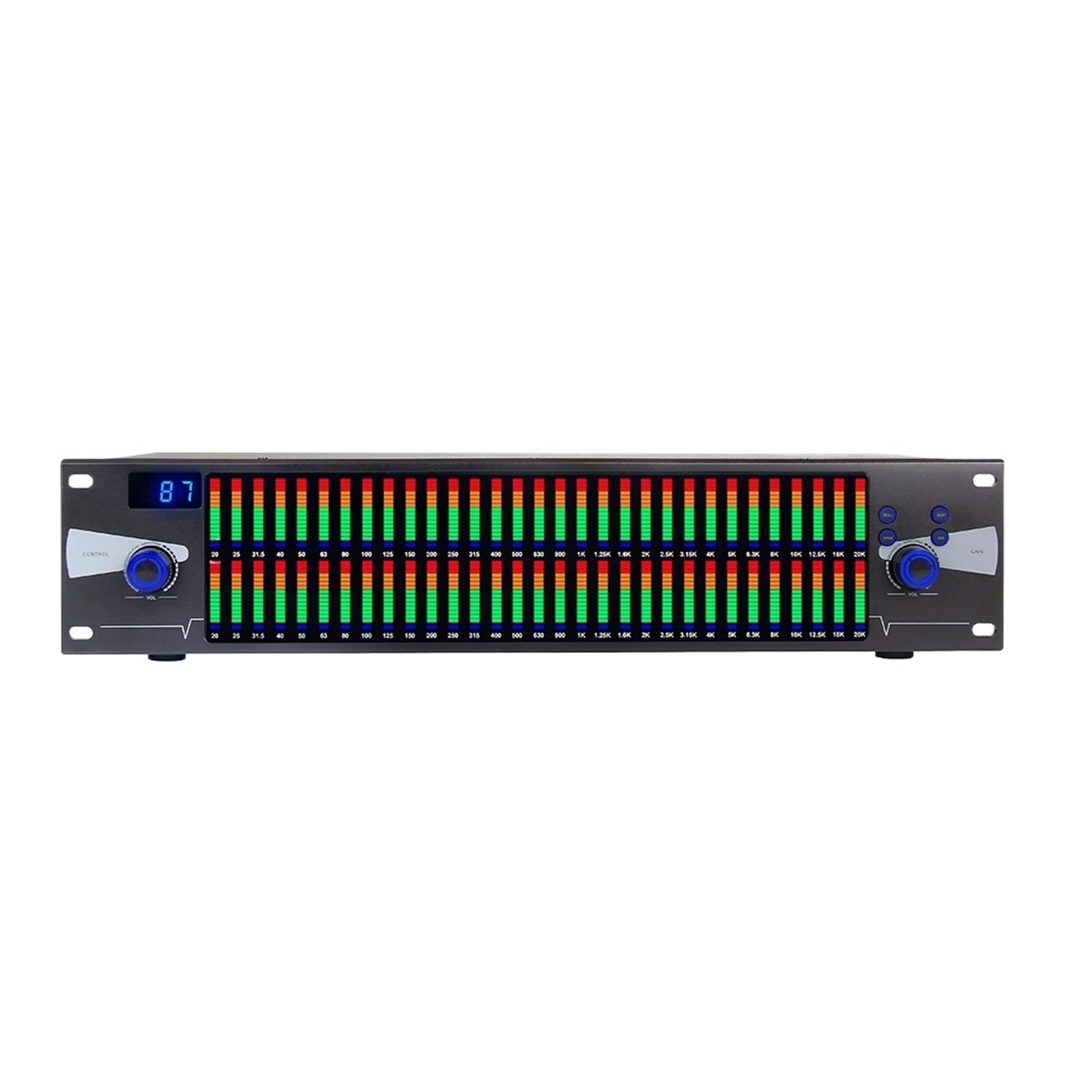 Ecualizador gráfico Ecualizador DE Audio Digital De Doble Espectro 2U, 31 Bandas, Efecto Digital De Audio, Procesador DSP, Sistema De Sonido De Karaoke For Escenario En Casa