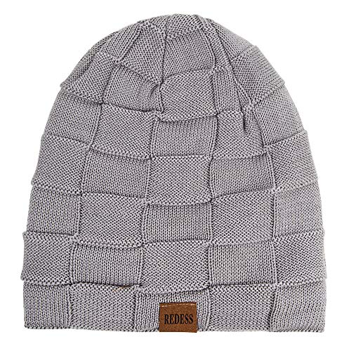 Redess Beanie Hat For Men And Women Winter Warm Hats Knit Slouchy Thick Skull Cap #TOP1