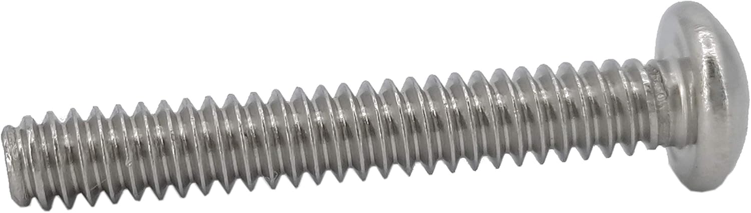 FixtureDisplays® 10-24 X 1-1/4" Stainless Pan Head Machine Screws, Full Thread, Phillips Drive, Stainless Steel 18-8, Machine Thread 312338-FBA