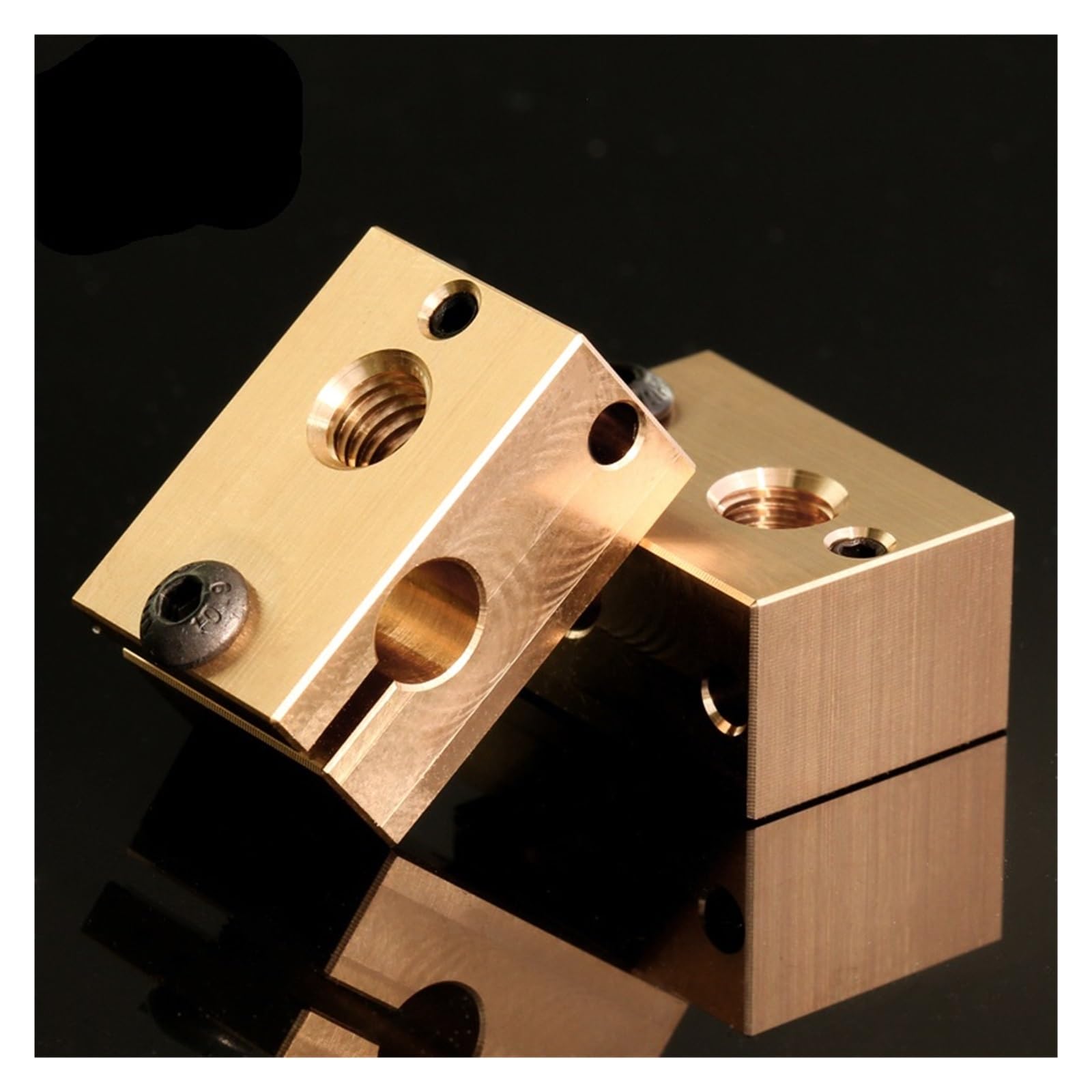 Blocco riscaldante in ottone per V6 J Head, 23x16x11.5mm | Parte hot end per stampante 3D, sensore da 3 mm, alta temperatura, blocco esteso(D)