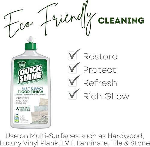 Miniatura 4 de Quick Shine - Acabado para suelo, 27 onzas líquidas (paquete de 5)