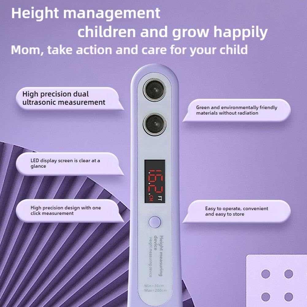 Prefact portable height measuring equipment-altrasound sensor with medical-grade stadierometer-clinics, school and household use (blue) with accurate height measurement equipment for adults and children Prefact portable height measuring equipment-altrasound sensor with medical-grade stadierometer-clinics, school and household use (blue) with accurate height measurement equipment for adults and children