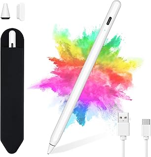 Stylus Pens for Touch Screens, Universal Stylus Pen for iPad/Samsung/iOS/Android, Rechargeable iPad Pencil, Smart Digital Pen for iPad/iPad Pro/Air/Mini/iPhone/Samsung/Huawei/Vivo/Mi and Other Tablets