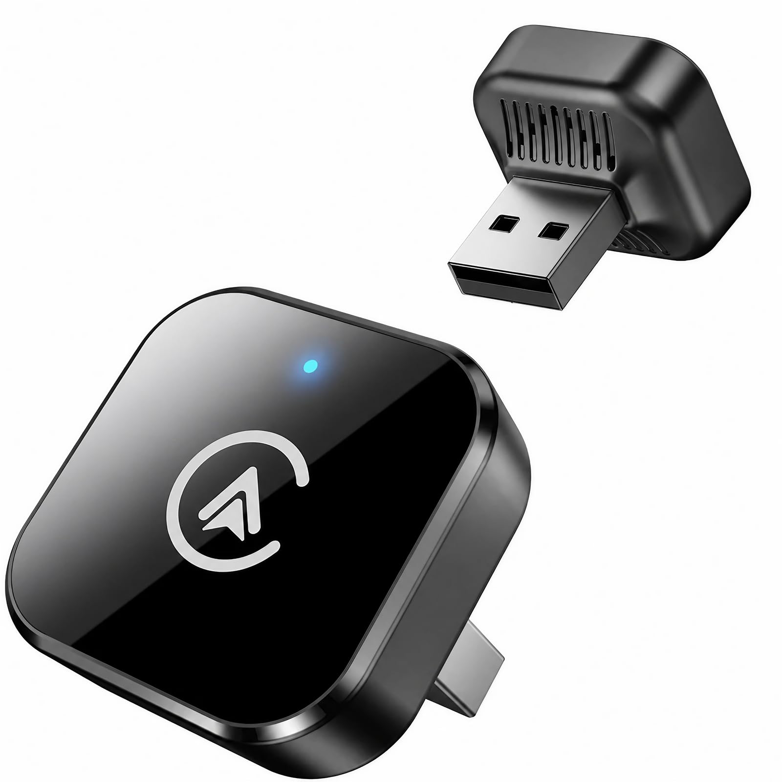Photo 1 of Wireless CarPlay Adapter & Android Auto Adapter, 2-in-1 Mini Dongle, Wired to Wireless, Plug & Play, Fast Auto Reconnect, Stable Low-Latency Connection, for iPhone & Android, Cars 2016+, Black