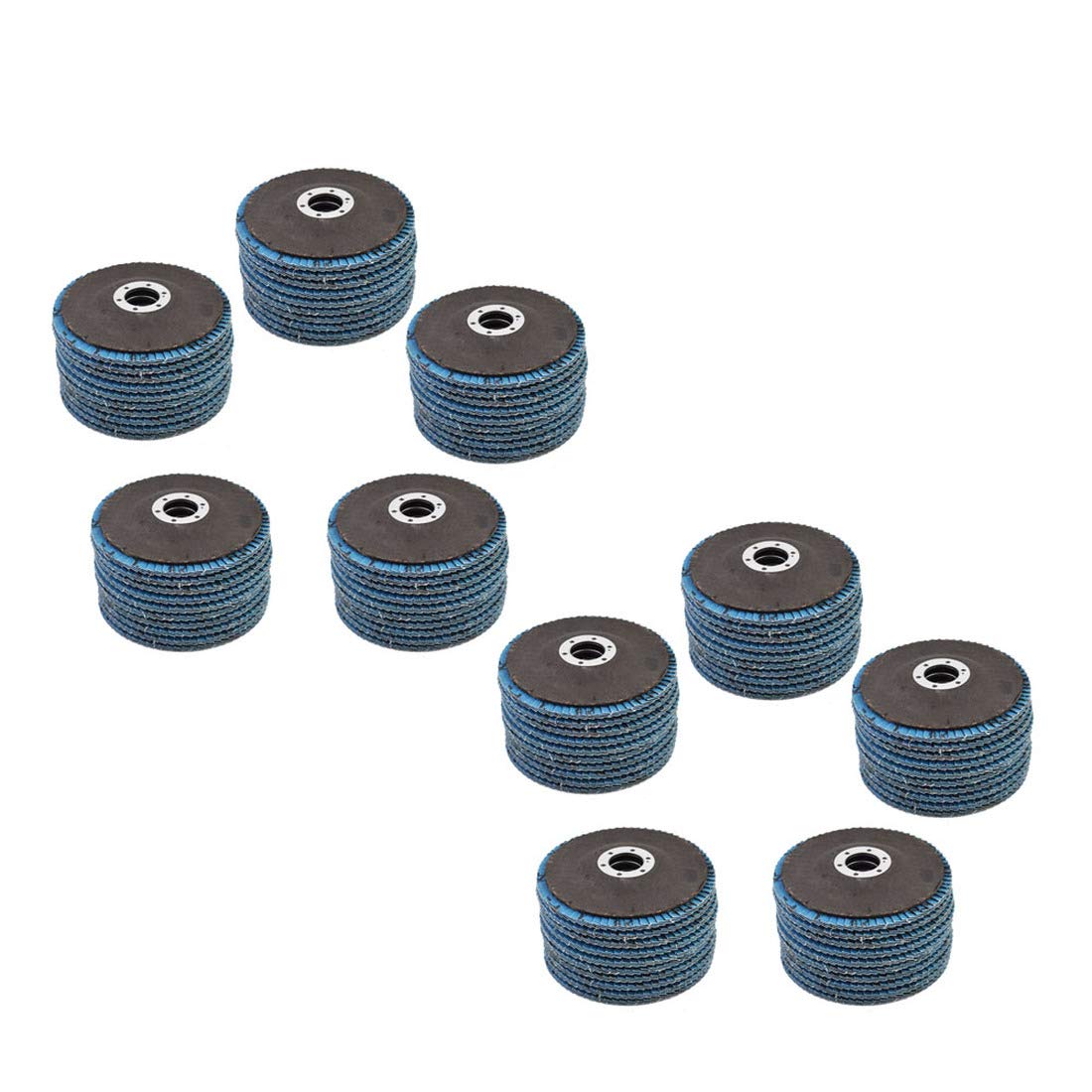 WFLNHB 4-1/2 x 7/8 Inch Flap Discs 60 Grits Zirconia Grinding Wheel Angle Grinder Abrasive Sanding Disc 100 Pcs