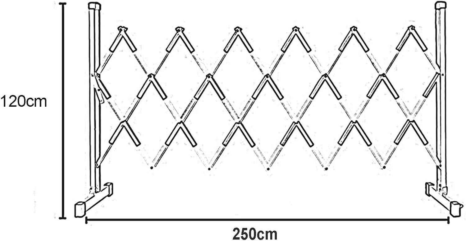 お買い得！！★PWABAF★交通フェンス、モバイル安全バリアゲート調節可能な交通バリケード折りたたみセキュリティゲート柔軟な群衆制御バリアガード拡張可能 (色 
