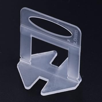 Tile Leveling System 400 pcs Tile Spacer Clips for Floor Wall 2mm-Clips