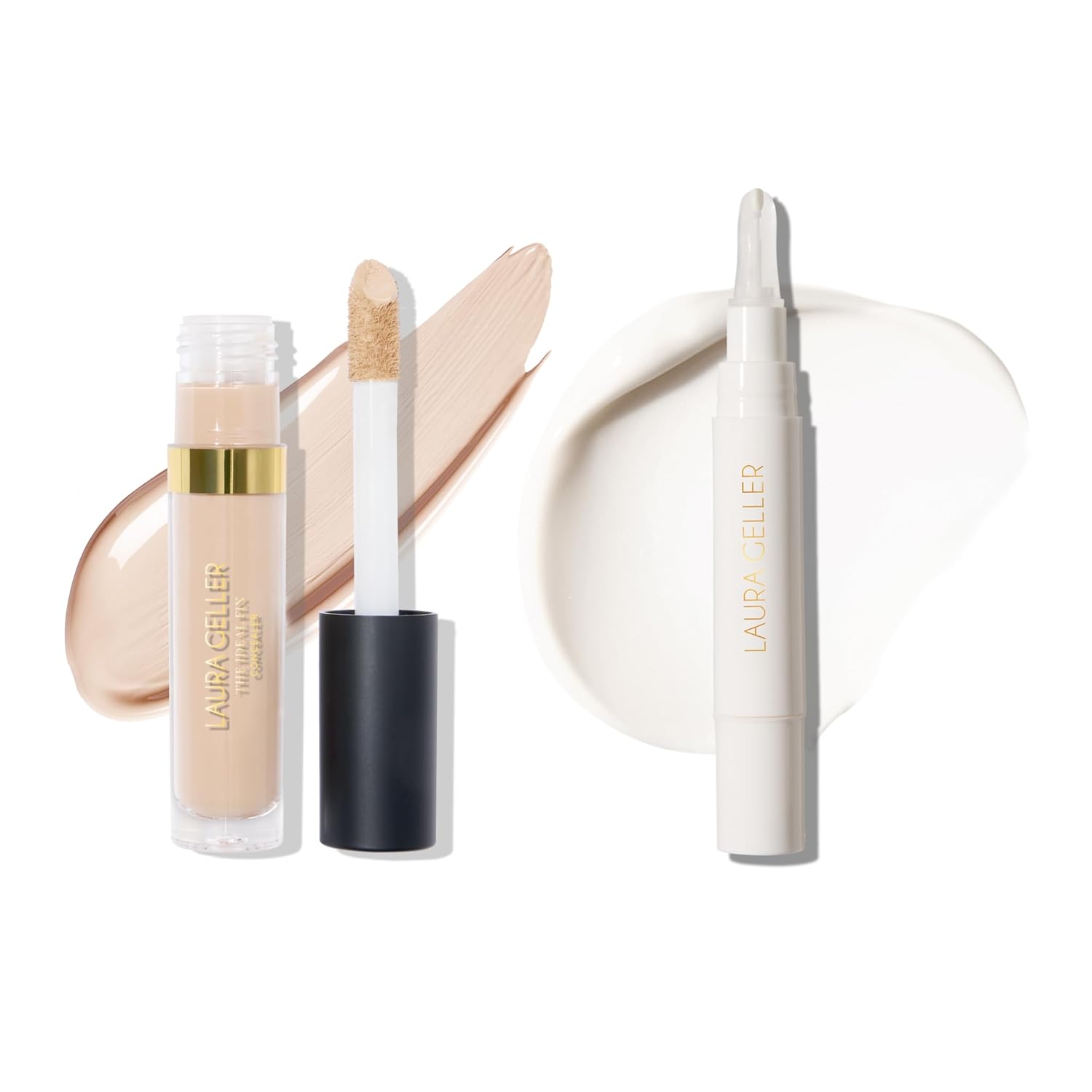 LAURA GELLER Under Eye Duo: Ideal Fix Concealer, Porcelain + Spackle Under Eye Primer