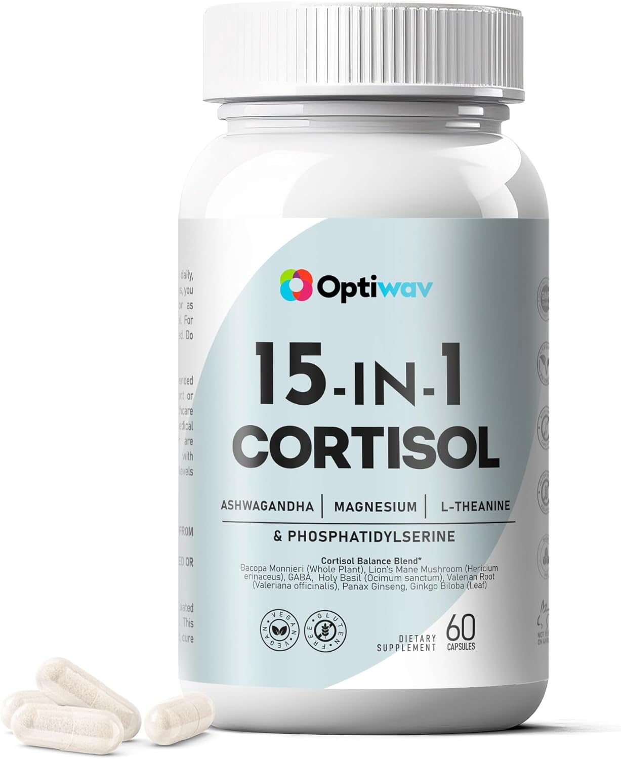 Cortisol Detox Supplement for Women Men – Control & Lowering High Cortisol Level – Balance Calm Stress Relief Cleanse Adrenal Health Support – Magnesium Ashwagandha Cortisol Blocker Reducer