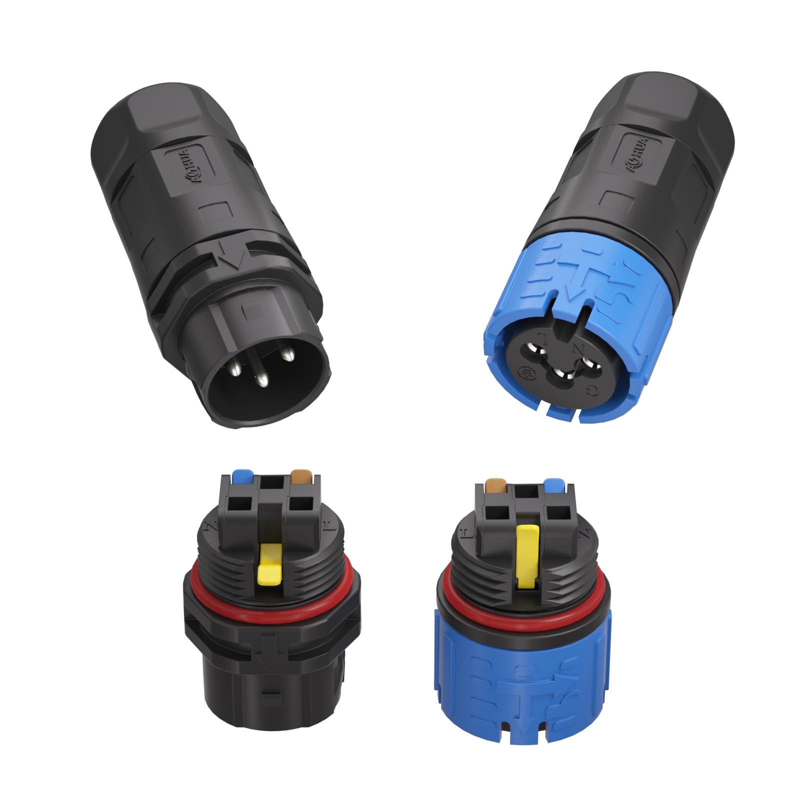 3Pz Connettore Cavo elettrico 3 vie a forma di T, Scatola di Giunzione T-shape impermeabile IP68,Connettore Cavi Elettrici Esterno Manicotto Accoppiatore Accessori industriali per Outdoor 3Pz Connettore Cavo elettrico 3 vie a forma di T, Scatola di Giunzione T-shape impermeabile IP68,Connettore Cavi Elettrici Esterno Manicotto Accoppiatore Accessori industriali per Outdoor