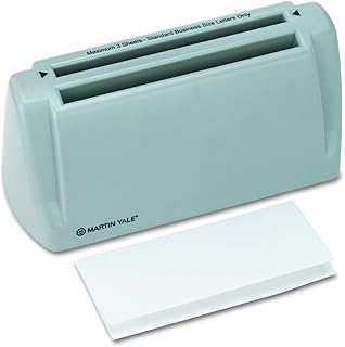 Martin Yale P6200 Automatic Desktop Folder, Folds 1-3 Sheets of 20-24 Pound Bond in Seconds, Folds up To 30 Letters a Minute, Up To 1800 Sheets/hr, for Use with 8 1/2" x 11" Paper, Accepts Stapled Sets