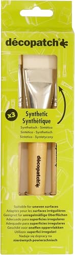 Lot de 3 pinceaux en soie DÉCOPATCH PACKPCSOIEO
