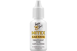 HAPPY JACK Mitex Ear Mite Treatment for Dogs and Cats: Soothe Your...