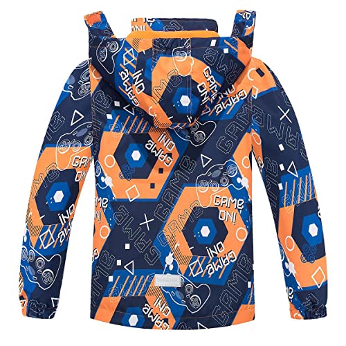 Boys Water Repellent Jacket Kids Fleece Lined Detachable Hood Jacket Outdoor Hiking Travel Jacket2