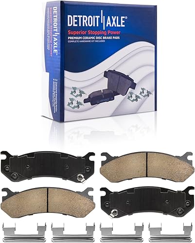 Miniatura 8 de Detroit Axle - Kit de freno trasero para Chevy GMC Silverado Sierra Yukon XL 2500 HD [con agujero central de 4.63 pulgadas] Hummer H2 Rotores de