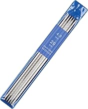 Coopay Set di 5 ferri da maglia da 4,0 mm, lunghezza 20 cm, in acciaio inox, per calze, sciarpe, cappelli, animali domestici, maglioni, aghi da calze, 4,0 mm