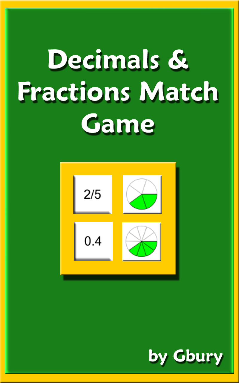 Match Up Math App Math Decimals and Fractions Matching Game - App on Amazon Appstore