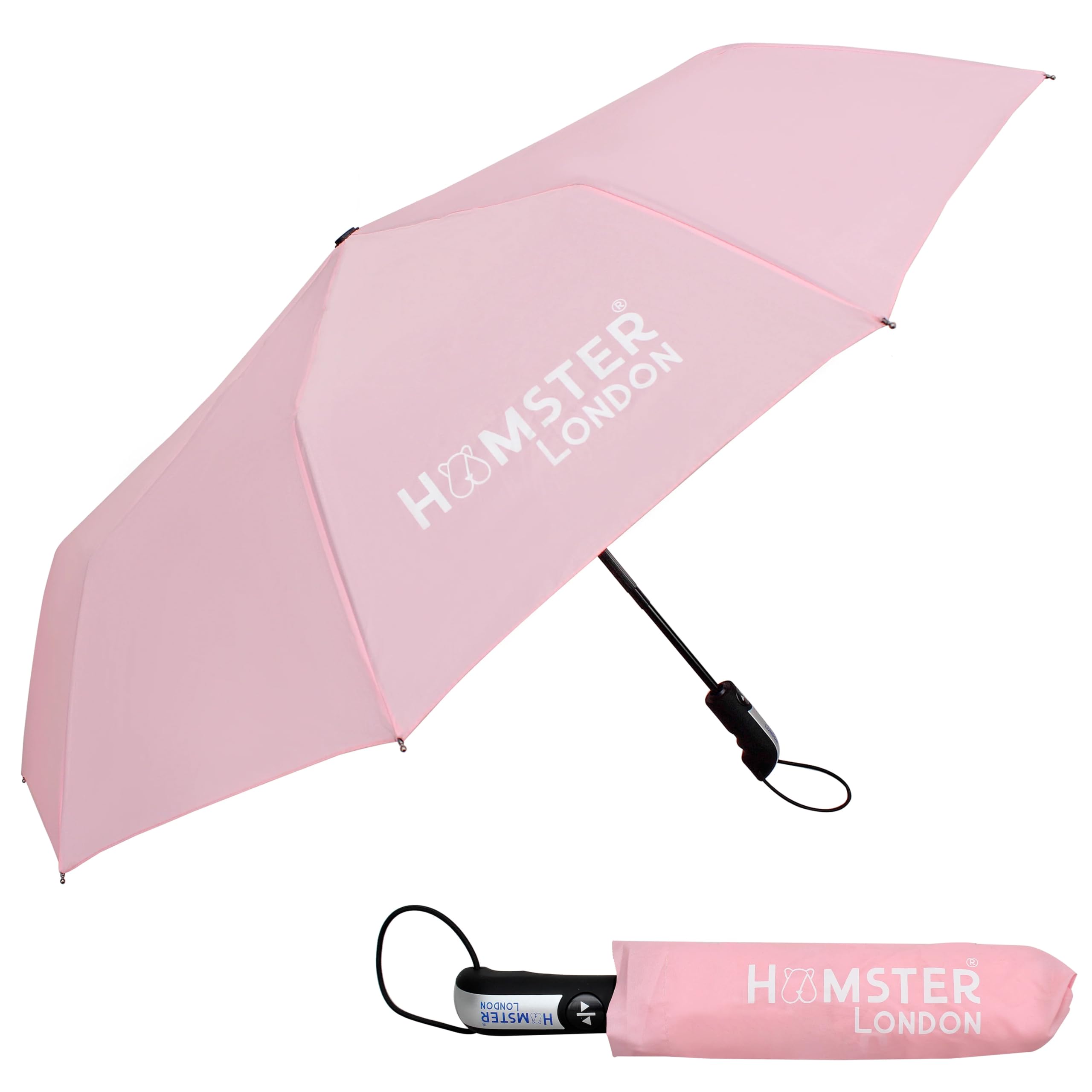 HAMSTER LONDONLONDON 3 Fold Fully Automatic Rain Sun UV Protection Foldable Auto Open Close Umbrella For Men,Women, Kids, Girls, Boys