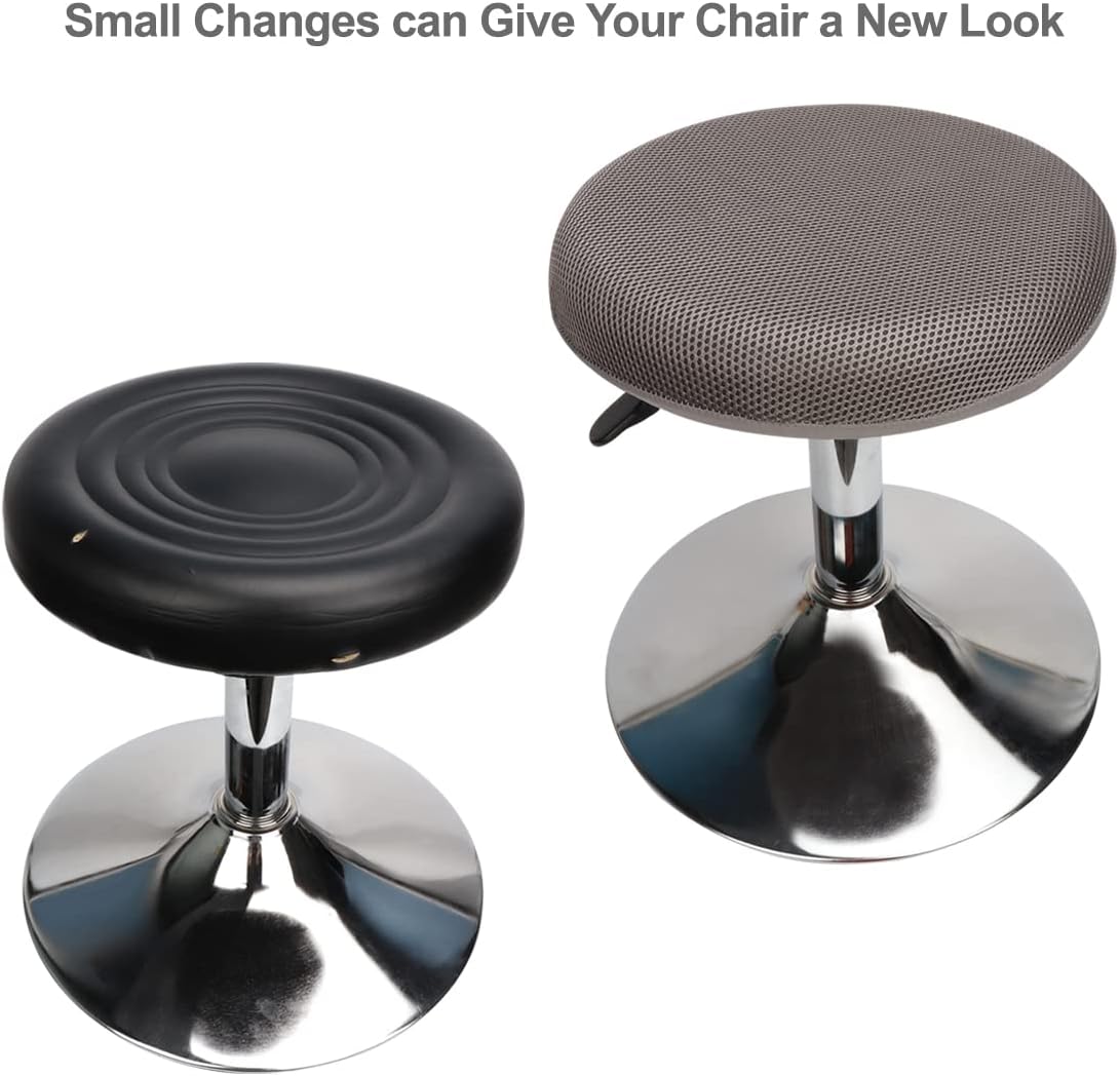 HuaLiSiJi Round Stool Covers Round Bar Stool Covers, Washable Easy Care Mesh Breathable - Image 3