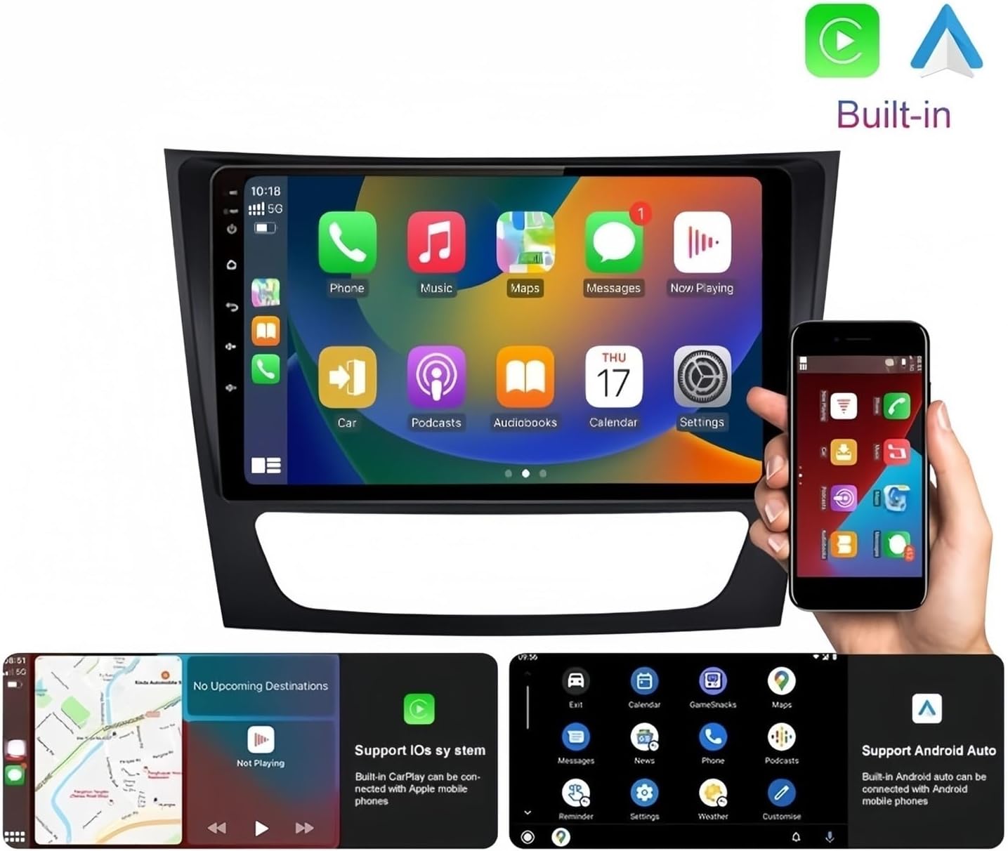 カーステレオ Android 12 4G+64GB カーラジオ 用のメルセデス・用のベンツ Eクラス W211 CLS 2002-2