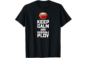 Russian Keep Calm Plov Plow Rice Uzbek Food Quote T-Shirt