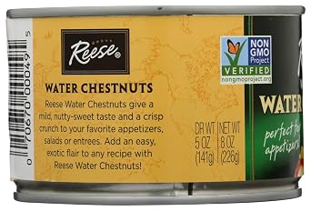 Reese Whole Water Chestnuts 8 oz (Pack of 3)