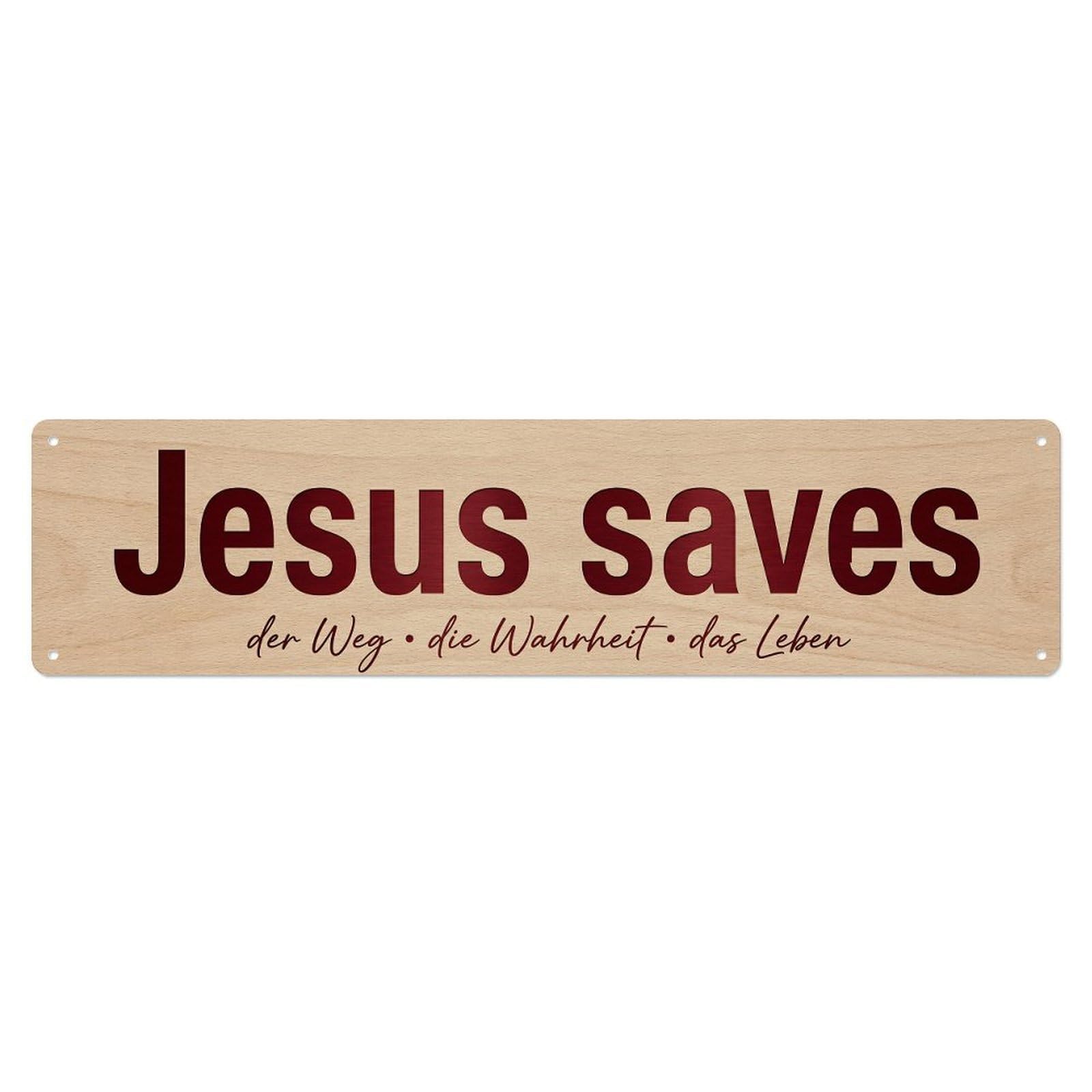 Okahys 4X16inch(10X40cm) Jesus Saves Salvation Faith Artwork Vintage Metal Tin Sign