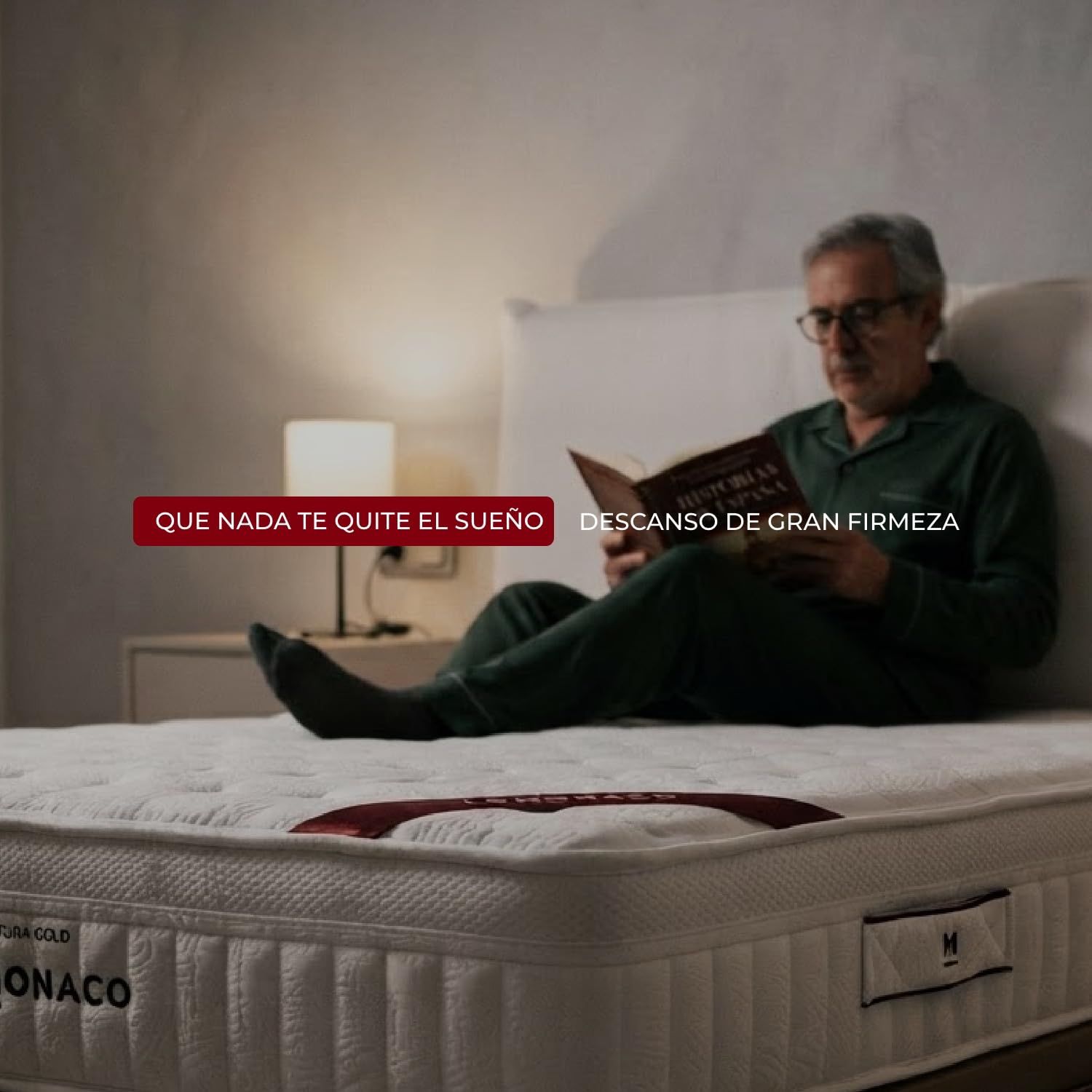 Colchón Natura Gold de LOMONACO 135 x 190 cm | Núcleo de Muelles Ensacados | Capa Viscoelástica Adaptable | Tejido Transpirable y Fibra Termorreguladora | Altura 26 cm
