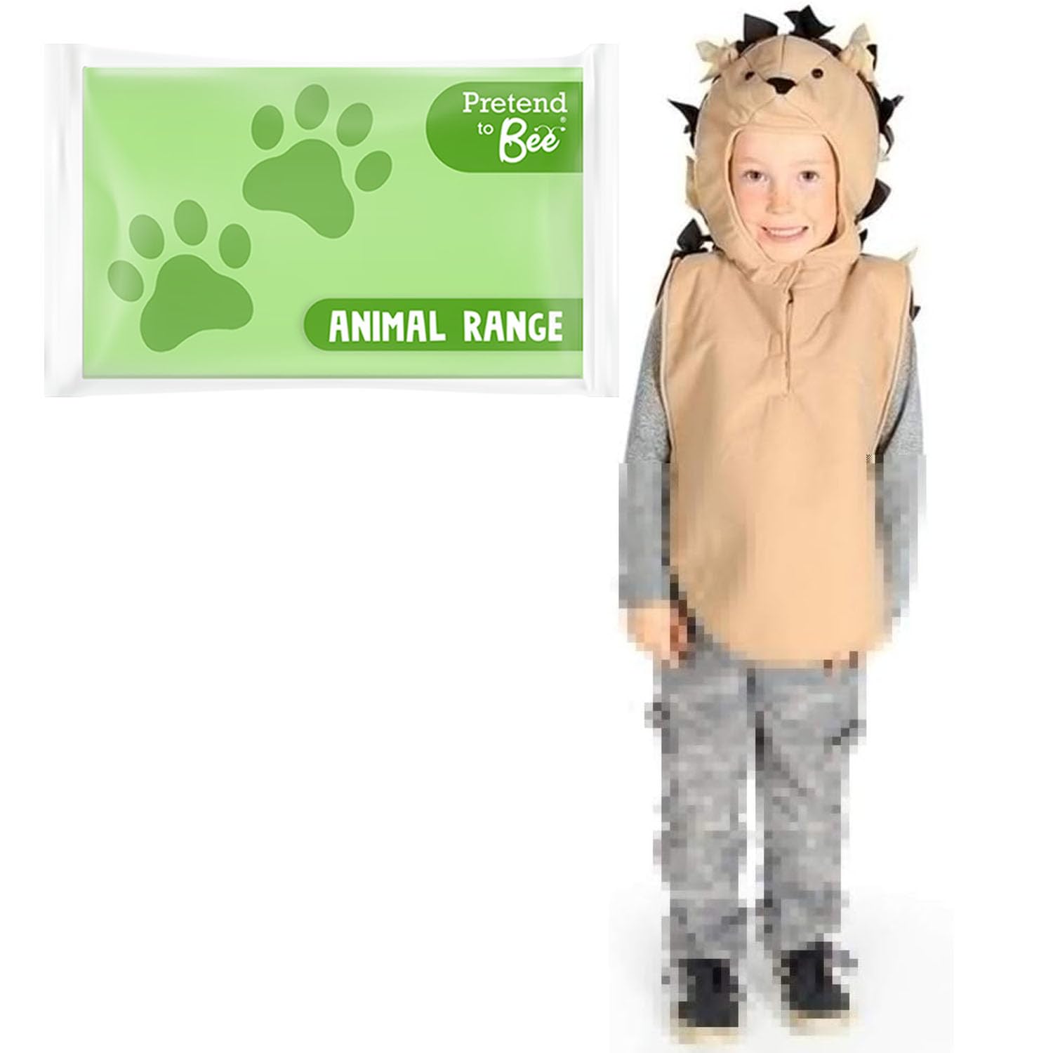 PRETEND TO BEE Hedgehog Tabard Dress Up Costume for Kids, 3-7 Years