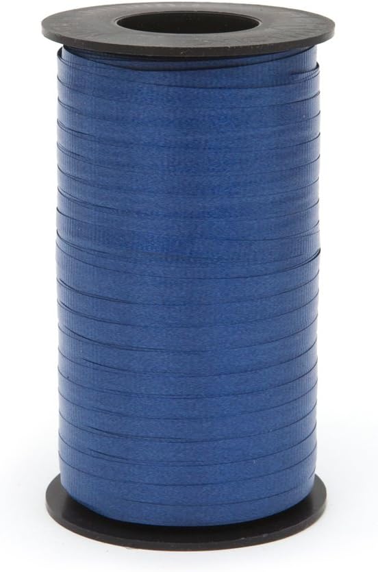 1 62 1 62 Splendorette Crimped Curling Ribbon, 3/16-Inch Wide by 500-Yard Spool, Navy