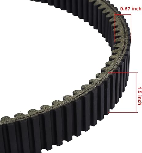 Miniatura 6 de MINSTAR Correa de transmisión de repuesto NO.3211202 3211186 50C4289 compatible con Polaris RZR PRO XP RZR PRO XP 4  RZR XP 4 Turbo (S,EPS) RZR XP