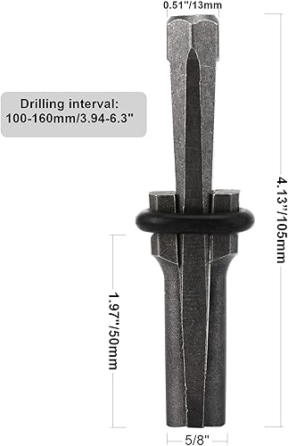 Miniatura 2 de HighFree 10 paquetes de cuñas y plumas de 58 pulgadas, herramientas de mano para dividir piedra de roca y mármol de hormigón