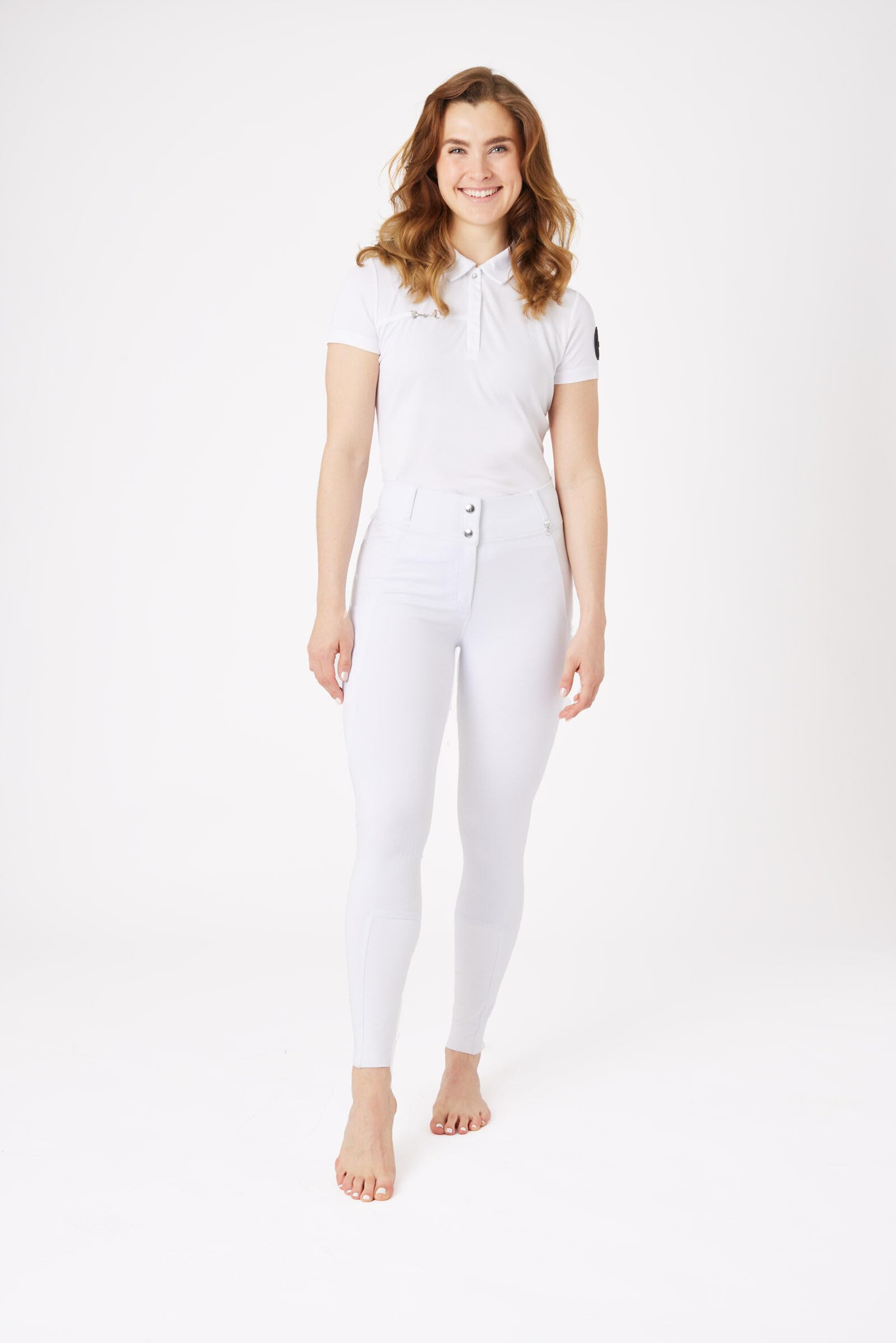 HORZE Reithose Damen Mira, Reitleggings mit Handytasche und Vollbesatz