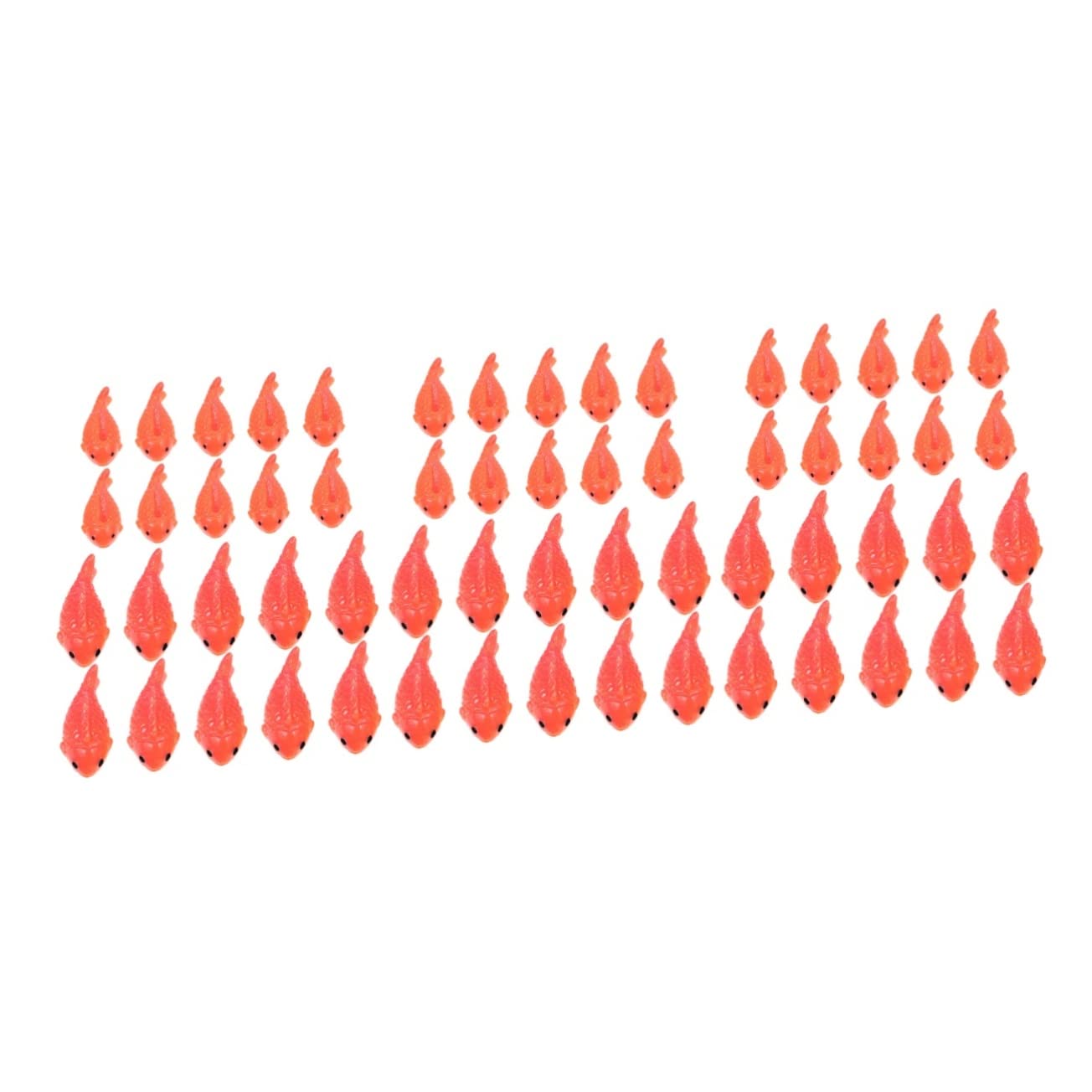 STAHAD 60 Pcs Resin Simulation Small Fish Kids Educational Toys Squiz Toys Terrarium Decor Goldfish Figure Miniature Red Fish Toy Mini Figurine Fish Tank Fake Fish Artificial Resin Fish
