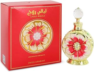 Layali Rouge - Luxury Products From Dubai - Long Lasting Personal Perfume Oil Fragrance - A Seductive Signature Aroma - 0.5 Oz