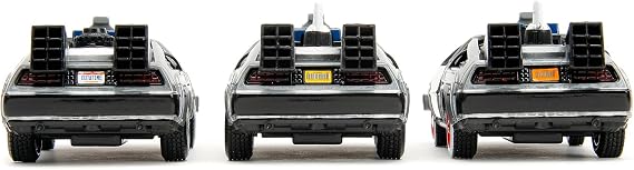 Jada Delorean 9333399314R00 1:32 Ölçek 40. Yıl Dönümü Trilogy Metal Gövdenin İkonik Modelleri Resmi Lisanslı Ürün