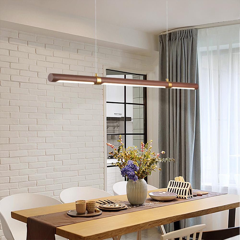 Lampada a Sospensione lineare a LED Lampada da soffitto Moderna Lampada da Tavolo da Pranzo Lampada a Sospensione a Striscia Lunga Luci per Isola Cucina Ristorante Ufficio Deco s