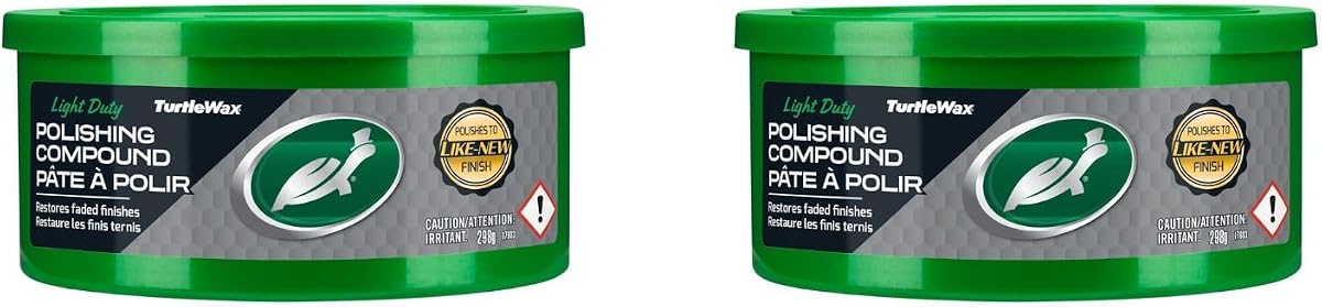 TURTLE WAX Polishing Compound Light to Medium Cleaner 10.5oz 2-pack
