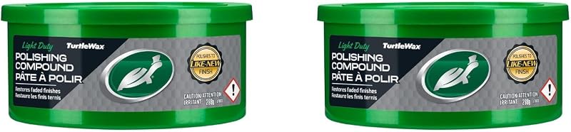 TURTLE WAX Polishing Compound Light to Medium Cleaner 10.5oz 2-pack