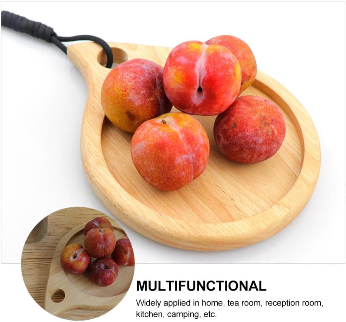 Outdoor Camping Cutting Board Wooden Pot Mat for Tea Lovers
