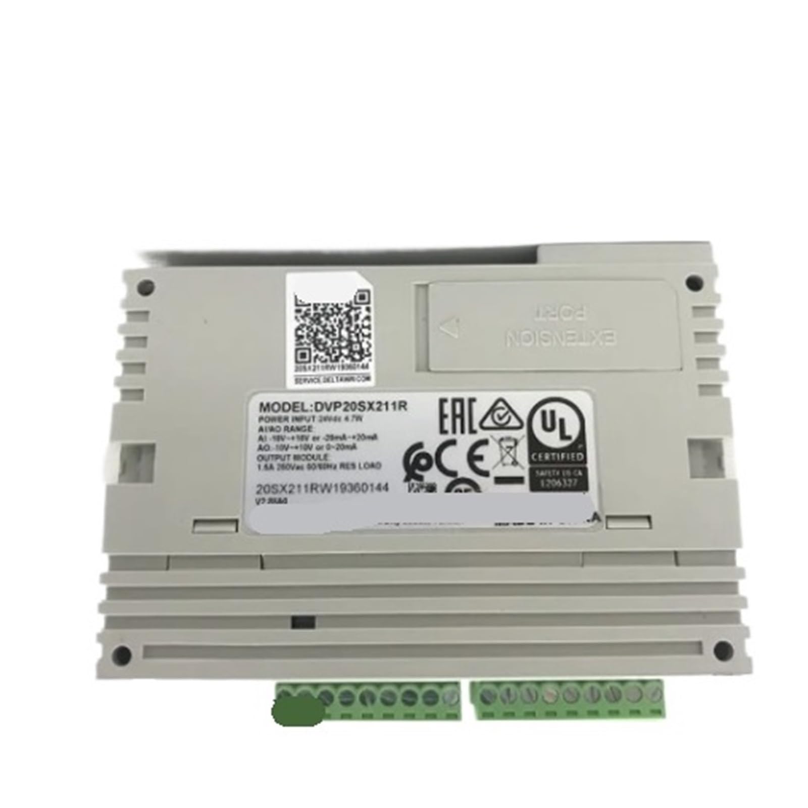 Automate programmable industriel DVP20SX211R pour pilotage de relais et convoyeur