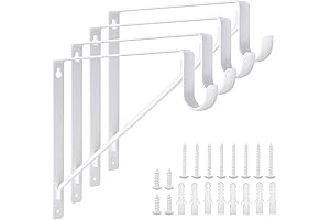 4 Pack closet rod brackets heavy duty