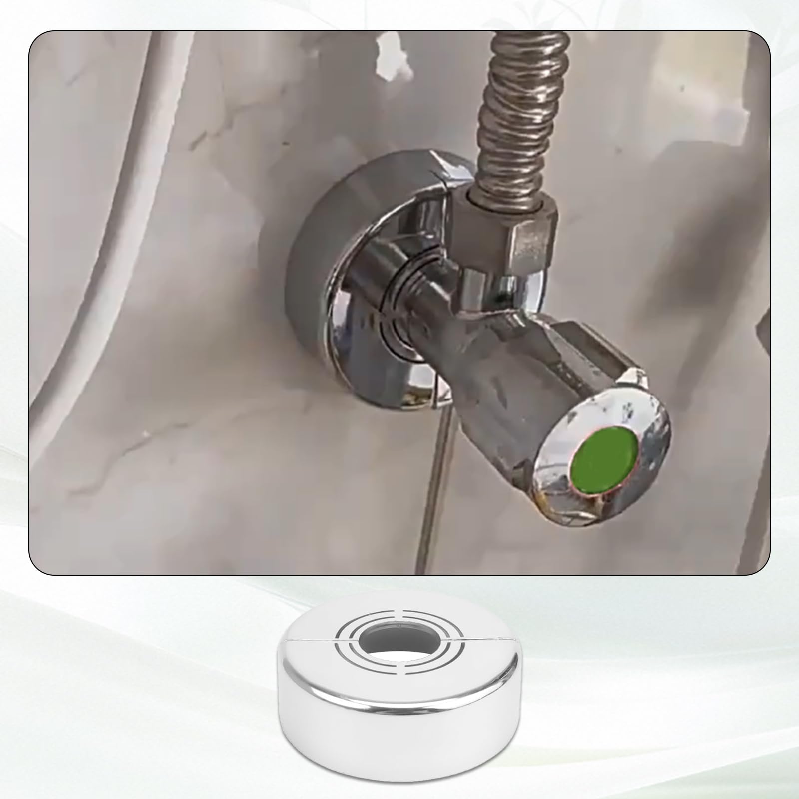 4 rozety do armatury prysznicowej, 70 x 30 mm, rozeta do armatury prysznicowej, rozety prysznicowej, rozety maskującej, 3 rozmiary regulowane, do armatury prysznicowej, kranów, rur grzewczych